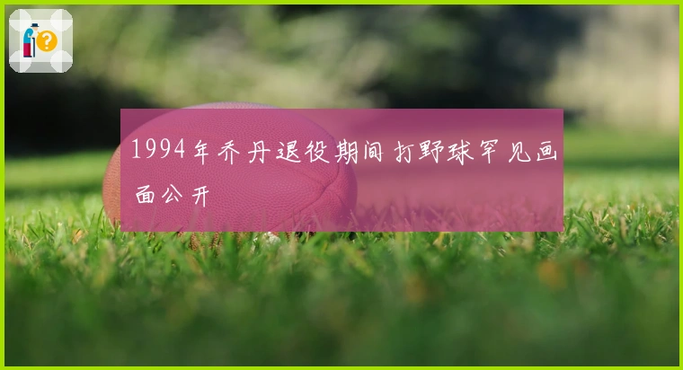 1994年乔丹退役期间打野球罕见画面公开